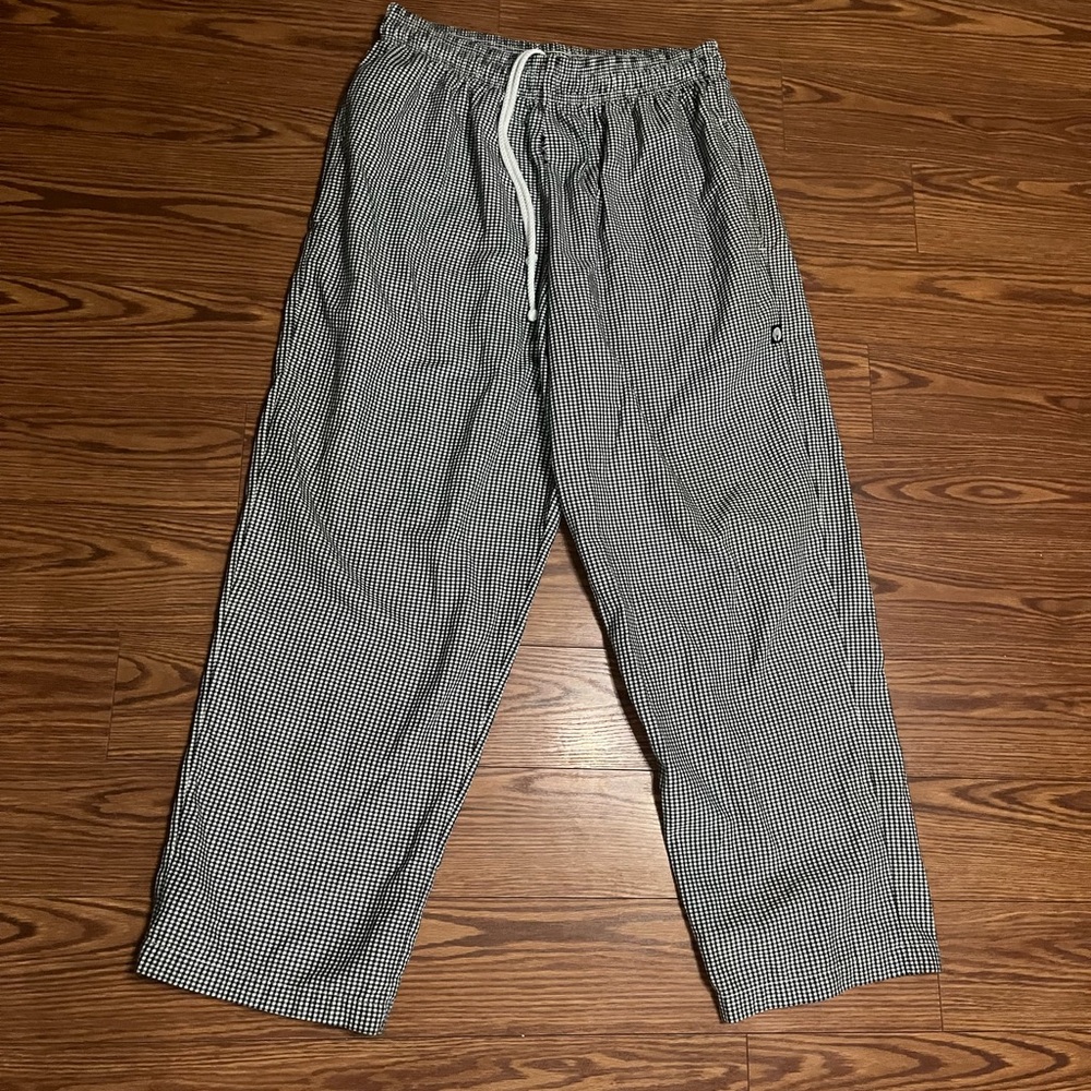 Chef Works XL Men's Black and White Checkered Cook Restaurant Pants